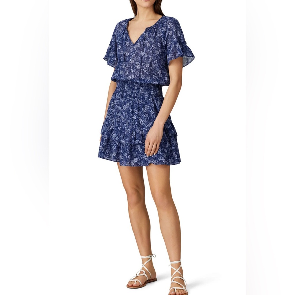 Parker Blue Flutter Sleeve Sundress